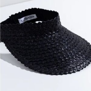 Free people Lisa an black beach visor new with tags